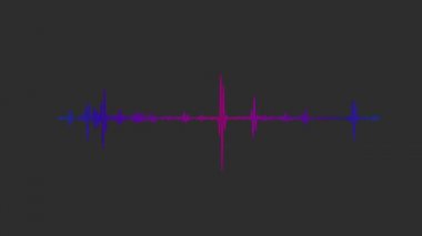 Analog ses frekansı monitör ses dalgası. Çok renkli ses dalgaları.