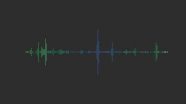 Dijital ses frekansı monitör ses dalgası