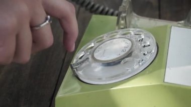 Vintage telefon çevirme