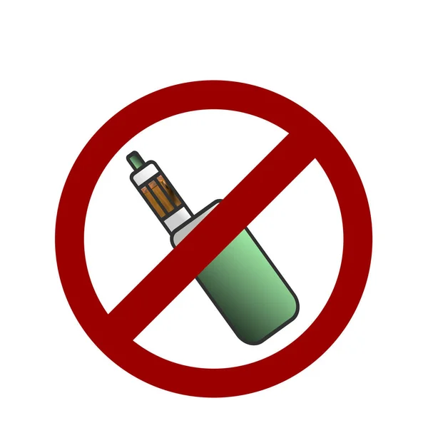 Não Notificação Área Vaping Não Sinal Cigarros Eletrônicos — Fotografia de Stock