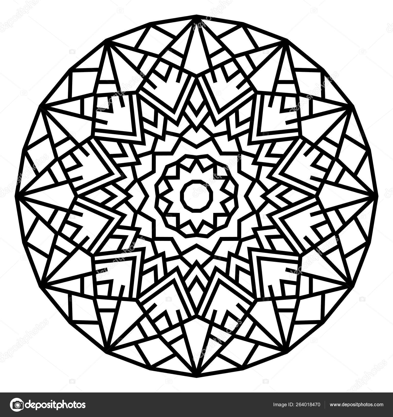 Mandalas Para Pintar: Mandalas geométricos  Desenhos de mandalas, Mandalas  para colorir, Esboço mandala