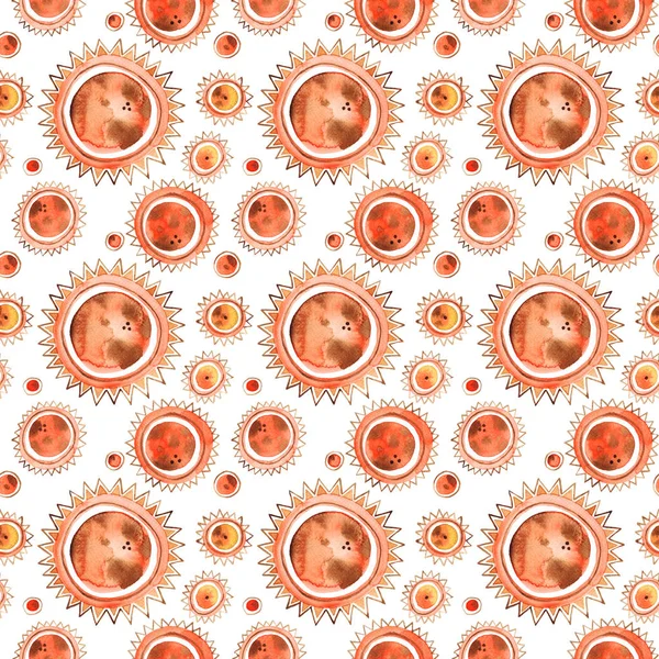 빨간 화려한 고드름 원활한 수채화 패턴. 래스터 디자인 엘레 — 스톡 사진