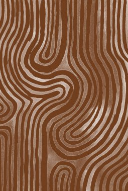 Çikolata kahverengisi soyut çizgili suluboya arka plan 