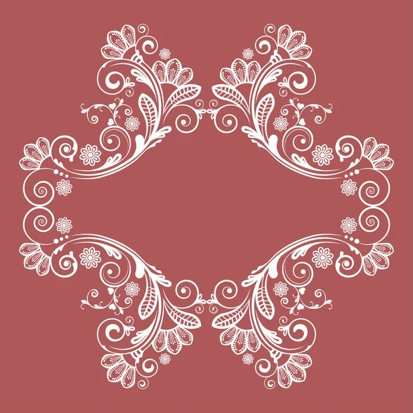 Fondo Floral Vintage Vectorial Con Flores Decorativas Para Diseño — Archivo Imágenes Vectoriales