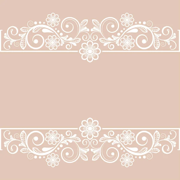 Fondo Floral Vintage Con Flores Decorativas Para Diseño — Vector de stock