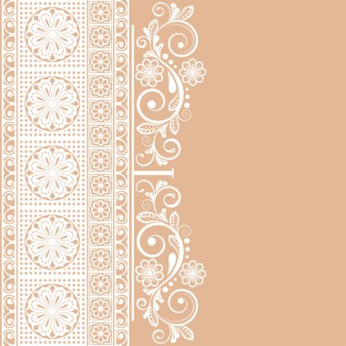 Vektör soyut çiçek arkaplanı. Dantel desen vektörü.