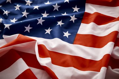 closeup Amerikan Usa bayrak, yıldızlar ve çizgiler, Amerika Birleşik Devletleri