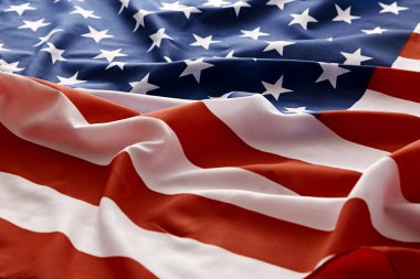 closeup Amerikan Usa bayrak, yıldızlar ve çizgiler, Amerika Birleşik Devletleri