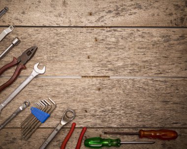 Mutlu babalar günü tebrik kartı kavramı. Düz yatıyordu. Kopya alanı.