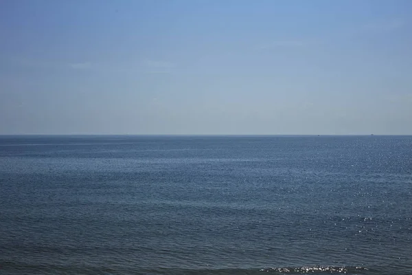 Gulf of Thailand Sea - beautiful seascape sea horizon and blue sky, natural photo background