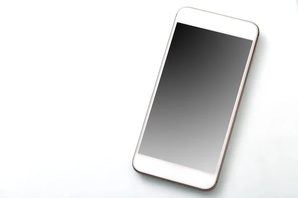 Mobiltelefon Stílus Makett Üres Képernyő Elszigetelt Fehér Background — Stock Fotó