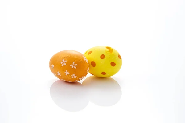 Easter Eggs Spring Decoration White Background — Stock Photo, Image