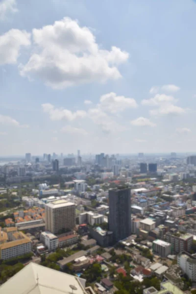 Vervagen Achtergrond Van Ochtend Gouden Licht Weergave Stadsgezicht Bangkok — Stockfoto