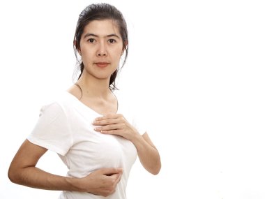 Asyalı kadınlar meme kanseri kendini sağlıklı kız yaşam tarzı kontrol öz tıbbi farkındalık, kanser önleme kavramı