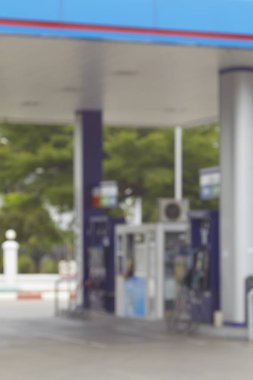 Tayland gündüzleri bulanık atmosfer benzin pompası