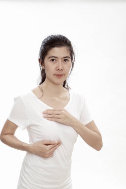 Asyalı kadınlar meme kanseri kendini sağlıklı kız yaşam tarzı kontrol öz tıbbi farkındalık, kanser önleme kavramı