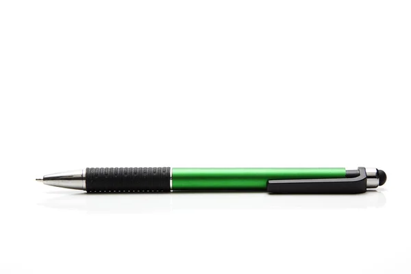 Зелена Ручка Ізольована Білому Тлі Бізнес Концепція Освітою — стокове фото