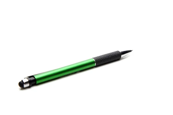 Green Pen Isolated White Background Business Concept Education — Stock Photo, Image