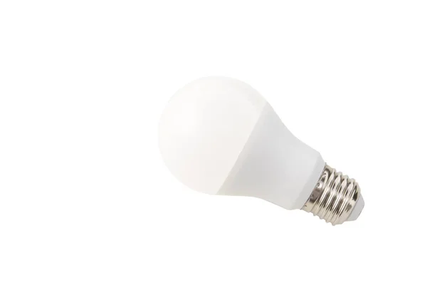 Ampoule Led Économie Énergie Isolée Avec Chemin Coupe Sur Fond — Photo