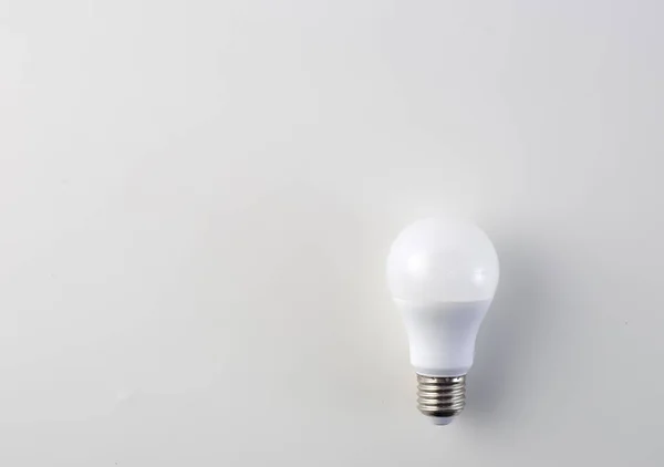 Led Energy Saving Bulb Isolated Clipping Path White Background — Stock Photo, Image