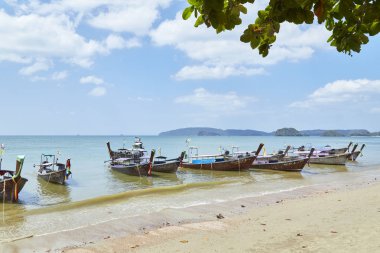 Krabi, Tayland, 04 Şubat 2018, tatil Tayland - Krabi güzel Adası ile Sandy plajlar
