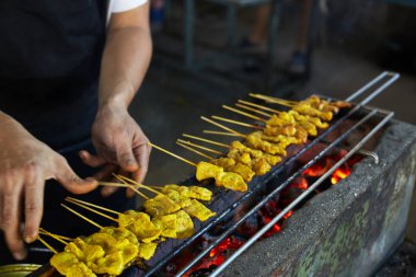 Barbekü domuz eti Sataytraditional Tay