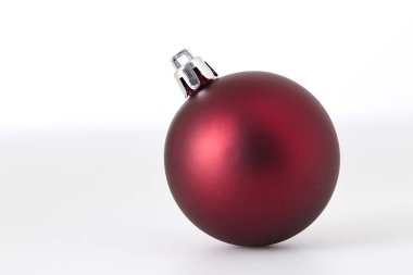 Noel top önemsiz şey dekorasyon kırmızı yılbaşı kış süsleme Hatıra asılı. Geleneksel süsleme mutlu kış tatil Merry Xmas sembolü portre. Fotoğraf