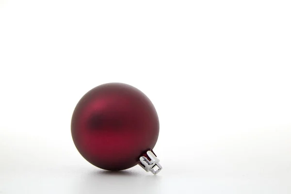 Bola Natal Bauble Decoração Vermelho Véspera Ano Novo Inverno Pendurado — Fotografia de Stock