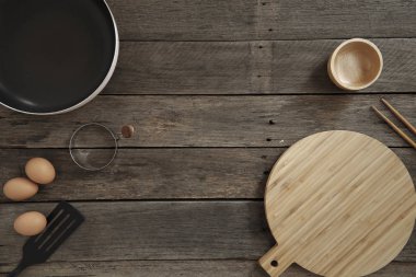 Avokado Hawaii gıda kase mutfak cihazları ahşap masa, sağlıklı gıda kavramlar, özgür kopya alanı bileşimi poke, gıda yat