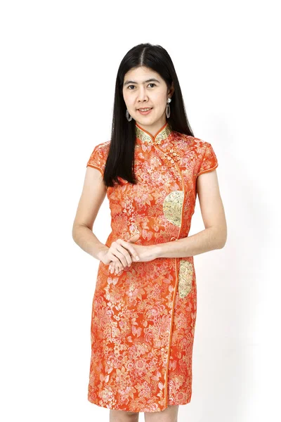 Retrato Mujer Asiática Año Nuevo Chino —  Fotos de Stock