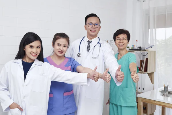 Groep Medische Professionals Een Team Van Ervaren Hooggekwalificeerde Artsen — Stockfoto