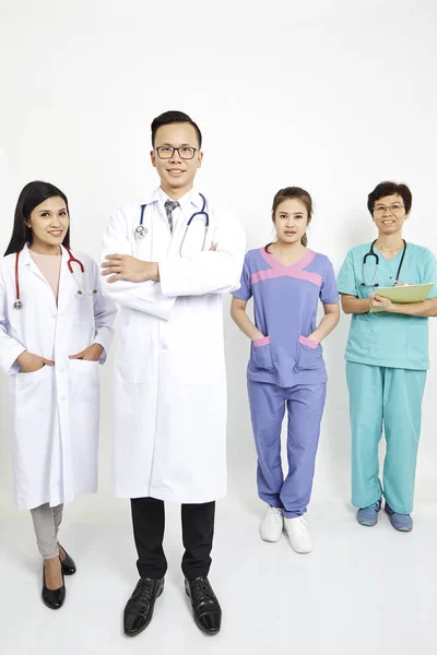 Group Medical Professionals Team Experienced Highly Qualified Doctors — Stock Photo, Image