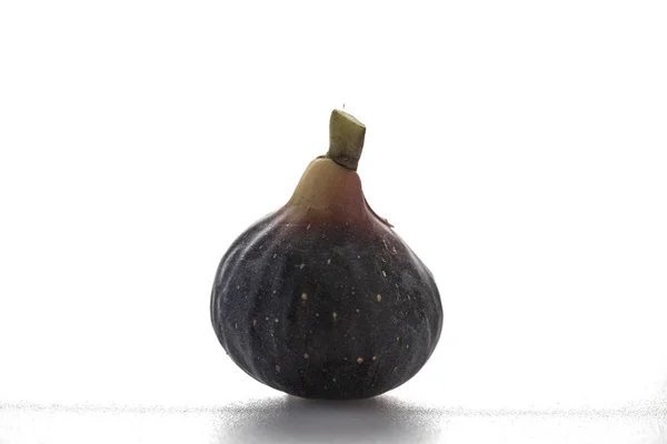 Mogen Söt Fig Frukt Isolerad Vit Bakgrund Makro Mat Fotografering — Stockfoto