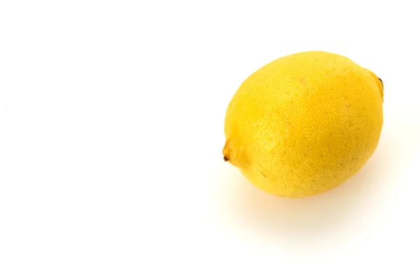 Lemon Pada Piring Putih Pada Piring Putih Dengan Latar Belakang — Stok Foto