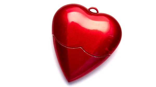 Czerwony Serce Kształt Miłość Błysk Przejażdżka Walentynki Święto Ten Pojęcie — Zdjęcie stockowe