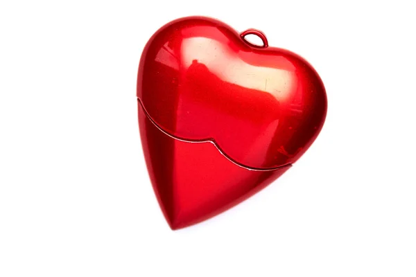 Röd Hjärta Form Love Flash Drive Alla Hjärtans Dag Festival — Stockfoto