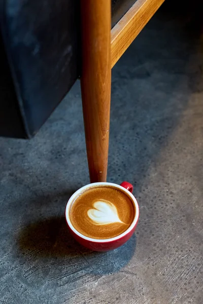Happy Weekend Latte Kunst Drinken Fotografie Minimale Achtergrond — Stockfoto