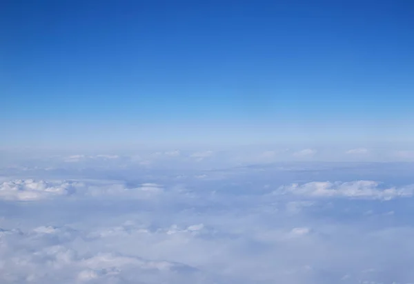 Céu Azul Bonito Nuvem Branca Vista Paisagem Avião Japão — Fotografia de Stock