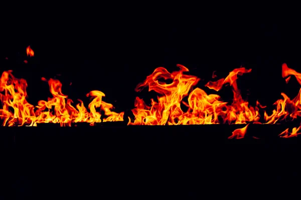 Borrosa Textura Brillante Tormenta Fuego Rojo Naranja Sobre Fondo Negro —  Fotos de Stock