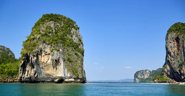 Koh Nok Pranang Cave Beach Rai Leh Eisenbahn Andaman Coast — Stockfoto