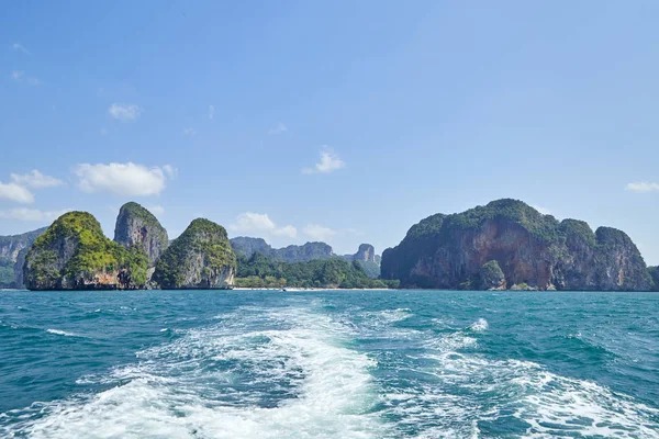 Koh Nok Pranang Cave Beach Rai Leh Eisenbahn Andaman Coast — Stockfoto