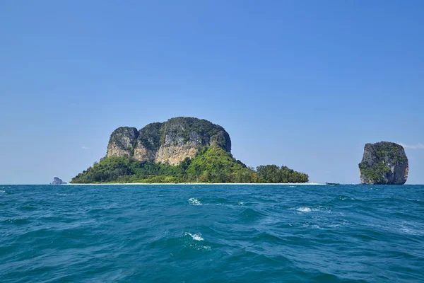 Koh Nok Pranang Cave Beach Rai Leh Eisenbahn Andaman Coast — Stockfoto