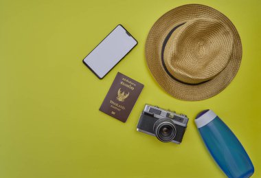 seyahat aksesuarları planı yaz Satılık