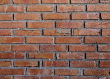 Modern kırmızı ve kahverengi tuğla duvar