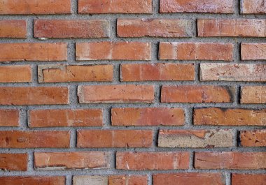 Modern kırmızı ve kahverengi tuğla duvar
