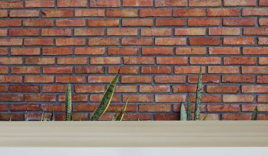 kırmızı tuğla duvar ve ahşap doku arka planı için