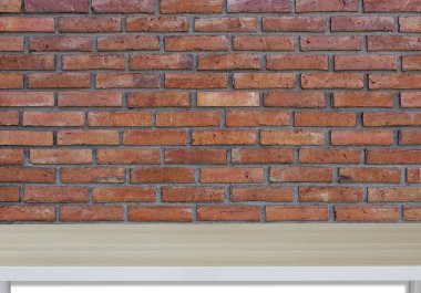 kırmızı tuğla duvar ve ahşap doku arka planı için