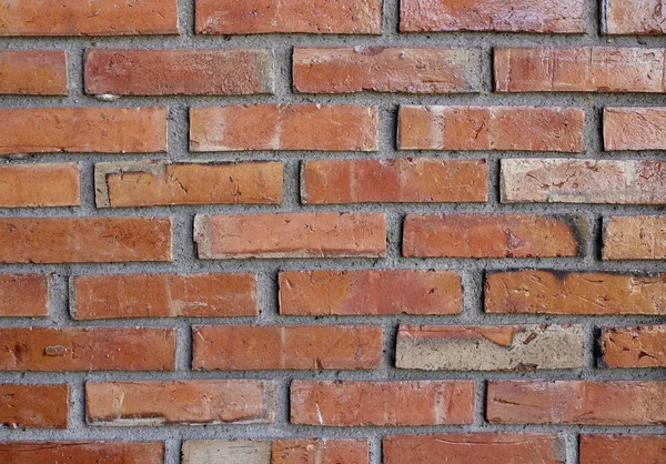 Mur moderne en brique rouge et marron — Photo