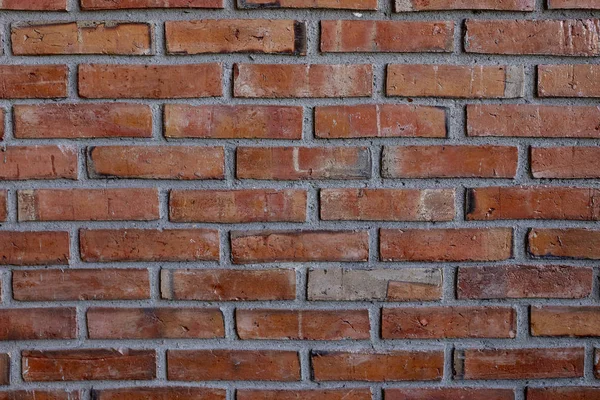 Mur moderne en brique rouge et marron — Photo