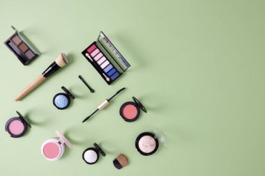 Kozmetik Cilt ile düz yatıyordu kompozisyon